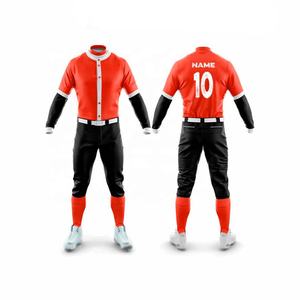 Nuevos conjuntos de uniformes de equipo de béisbol transpirables de alta calidad a bajo precio 2024 sublimación personalizable impresa 100% poliéster - Product Image 1