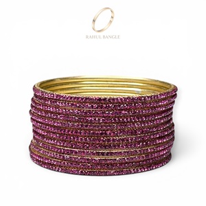 Brazaletes de Lujo con Cristales y Rubíes Rosados de Alta Calidad para Mujer, Acero Inoxidable Antideslustre, Precio al por Mayor - Product Image 4