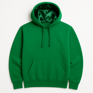 High Street Wear Hoodie 100% Polyester Coton Tricoté OEM Couleur Unie Manches Longues Avant Poche Kangourou À Capuche Mode Crocheté - Product Image 5