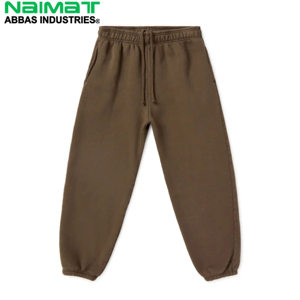Pantalon de survêtement personnalisé pour homme, avec chevilles élastiquées, taille élastiquée, uni, long, ample, en molleton doux - Product Image 1