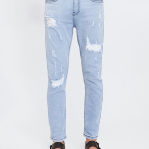 Jeans en denim tissé respirant de haute qualité pour hommes, coupe droite, confortable, style décontracté moderne, style streetwear, hiver et été - Product Image 6