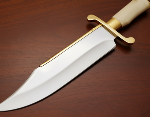 Couteau Bowie artisanal de qualité industrielle, 17 pouces, grand modèle, pour le camping et la chasse en extérieur, lame en acier inoxydable forgée à la main, manche en os - Product Image 2