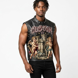 Débardeur personnalisé avec impression graphique en strass, 100% coton, tissu doux, nouveau style tendance, sans manches, pour t-shirt unisexe, confort optimal - Product Image 5