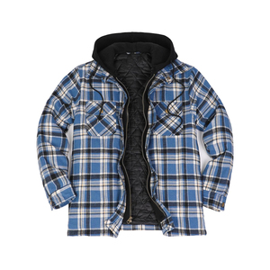 Top Sale Men's Plus Size Men's <b>Jackets</b> Quilted Flannel Hoodies Fleece Lined Fleece Plaid Flannel Hoodies - Product Image 1