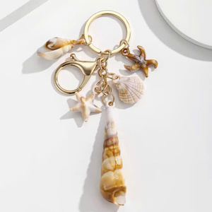 Porte-clés Thème Océan Coquillage en Acrylique Transparent Charme Mignon Décoration de Clé Cadeau pour Couples - Product Image 2