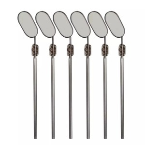 Accesorios para Salón de Aplicación de Extensiones de Pestañas, Espejo Cosmético Profesional de Metal con Luz, Espejo de Aumento 3X de Doble Cara - Product Image 6