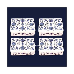 Nueva colección de marca, diseño de pieza hecha a mano, caja de incrustaciones de mármol superior con Material de nácar, uso para regalo de decoración del hogar - Product Image 1