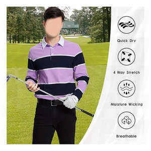Chemises de rugby pour hommes de qualité supérieure, manches longues, col rayé, jersey bicolore, vêtements de sport haut de gamme, chemises de rugby - Product Image 6