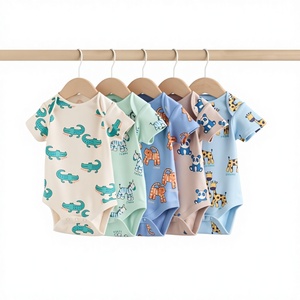 ชุดบอดี้สูทเด็กแบบยูนิเซ็กซ์ เป็นมิตรกับสิ่งแวดล้อม ผลิตจากใยไผ่ 100% ระบายอากาศได้ดี ติดกระดุมแป๊ก ใช้ได้ทุกฤดู - Product Image 1