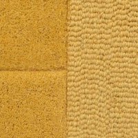 Tapis en laine tufté à la main de luxe jaune moutarde, motif géométrique abstrait circulaire, tapis moderne pour salon, tapis de décoration personnalisé pour la maison
