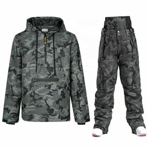 ชุดสกีเด็กชายหญิงแบบกำหนดเอง 2 ชิ้น ชุดกันหนาวสำหรับฤดูหนาว กันน้ำ กันลม เหมาะสำหรับเล่นสโนว์บอร์ดและสกี พร้อมกางเกงสกี - Product Image 2