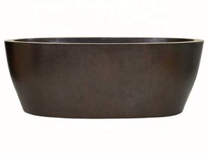 Baignoire en cuivre lourd à double paroi Baignoire à double paroi faite à la main Nouvelle forme Fabricant en gros Vente directe d'usine - Product Image 3