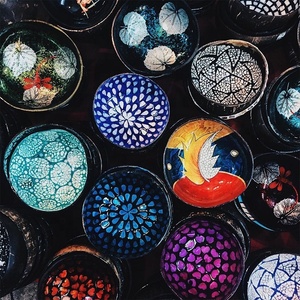 Emballage en vrac OEM bols en coquille de noix de coco conception personnalisée ustensiles de cuisine écologiques pour contenir des fruits à la crème glacée décoratifs entiers - Product Image 1