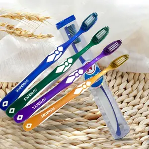 High Quality Family Using Soft Medium Hard Super Clean Bristles Family Toothbrush HOATHAI Plastic