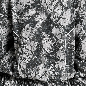 Sudadera con Capucha Extra Grande para Mujer, Estampado de Camuflaje con Líneas en Contraste, Transpirable, de Felpa de Algodón Premium, Ropa Urbana - Product Image 3