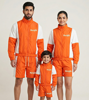 Ensemble de survêtement unisexe personnalisable imperméable en nylon coupe-vent pour la maternité, veste et short de jogging, streetwear léger décontracté 2 pièces pour la gym