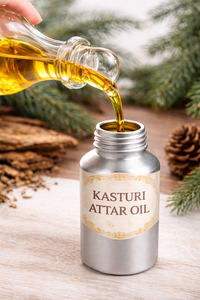Aceite de Attar Kasturi 100% Puro, Destilado al Vapor, Extracto Herbal, Fragancia Dulce y Almizclada - Product Image 4