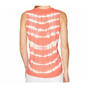 เสื้อกล้ามผู้หญิงลายทางแบบ Tie Dye คอวี แขนกุด สไตล์ลำลองสำหรับฤดูร้อน มีหลายสีให้เลือก คุณภาพเยี่ยม - Product Image 2