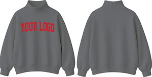 Sudadera de cuello alto para hombre, mezcla de algodón, tacto suave, comodidad para el día a día - Product Image 6