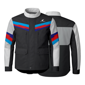 Veste personnalisée en textile pour motocyclette Vestes d'équitation blindées imperméables CE pour hommes Vêtements de tourisme et de course coupe-vent - Product Image 1