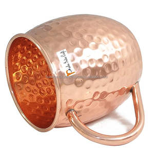 Sips of Tradition Copper Edition Hecho a mano 500ml Belleza rústica Taza de oso de cobre para beneficios de Ayurveda - Product Image 4