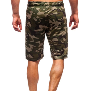 Shorts de sport pour hommes style urbain, taille élastique, logo personnalisé imprimé, motif uni, toile, service OEM – Vente chaude - Product Image 5