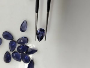 Natural Purple Iolite 8x5MM Pear Cut Best Quality Loose Gemstone with Pleochroic Effects for Jewelry Making - Product Image 1
