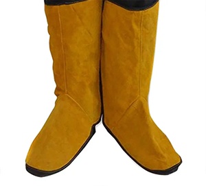 JNM SAFETY JNM-5254 รองเท้าคลุมรองเท้าป้องกันการเชื่อมแบบหนังวัวแท้ ทนทาน เป็นมิตรกับสิ่งแวดล้อม ได้รับการรับรองมาตรฐาน CE ระดับ D สำหรับงานอุตสาหกรรม - Product Image 1
