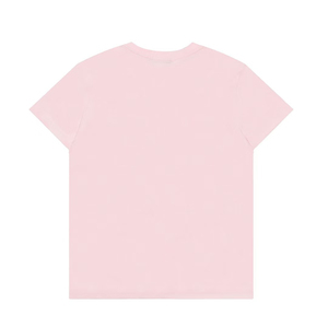 Camiseta de Manga Corta con Cuello Redondo Rosa para Mujer, Corte Ajustado, 100% Poliéster, Color Sólido, Informal, Verano, Transpirable, Antiarrugas - Product Image 3