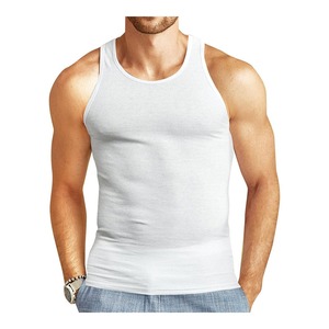Men Tank Top for Men Casual Style Undershirt Summer Soft Sleeveless Men's T Shirt Washed Active wear <b>Vests</b> - Product Image 5