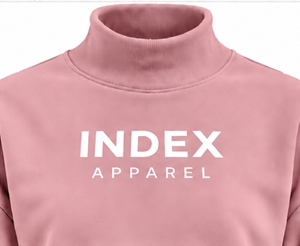 Sudadera con Cuello Alto Rosa de Index Apparel, Corte Holgado, Unisex, Informal, para Otoño - Product Image 6