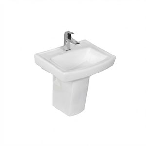 Lavabo de Pared Techno Set con Garantía de 5 Años, Acabado Pintado, Fácil de Limpiar, Caudal de Agua de 0.5 gpm - Product Image 1