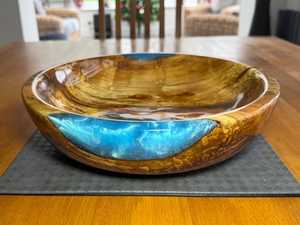 Plato para Ensalada y Tazón para Servir, Hechos a Mano, Ecológicos, Personalizables con Logotipo a Color, Decorativos, de Resina Epoxi Pulida, Estilo Costero, Lavables - Product Image 5