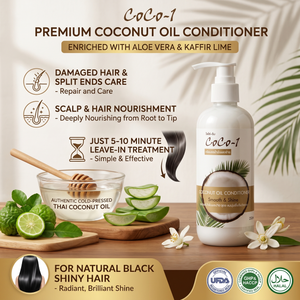 Acondicionador de Aceite de Coco CoCo1, Suavizante y Brillante, Tamaño 250ml, Suministro al por Mayor, Cuidado Capilar Puro y Orgánico, Reparación Profunda y Nutritiva - Product Image 6
