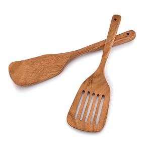 Utensilios de cocina de gran calidad, juego de espátulas de madera biocompostables, juego de utensilios de cocina antiadherentes. - Product Image 4