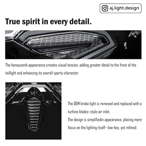 AJ LIGHT DESIGN AJ6-TL Luz Trasera LED de 2 Lentes para Cygnus X, Larga Vida Útil, Mejora para Motocicleta, Nueva Garantía de 12 Meses - Product Image 3