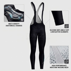 Pantalones Cortos de Ciclismo Térmicos para Hombre, Acolchados, de Secado Rápido, para Ciclismo de Montaña, Ciclismo de Carretera y Deportes de Invierno para Adultos - Product Image 4
