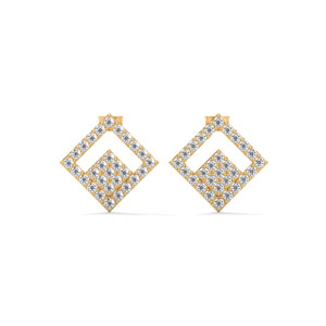 925 Sterling <b>Silver</b> Moissanite <b>Stud</b> Earrings Gold Plated Rhodium Plated Diamond Cut Geometric Jewelry for Women Party - Product Image 1