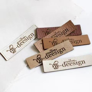 Patch en cuir PU véritable personnalisé avec étiquette adhésive, patch en cuir pour vêtements, chapeaux, jeans, étiquette en cuir - Product Image 2
