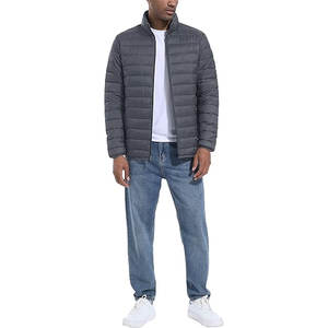 Veste matelassée isolante pour homme, légère, coupe-vent et hydrofuge, avec coque en nylon respirant et doux - Product Image 3