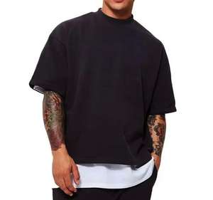 Camiseta Vintage con Lavado Ácido Personalizada - Camiseta Extra Grande para Hombre, 100% Algodón, Estilo Desgastado - Product Image 1