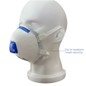 Masker <span class=keywords><strong>Respirator</strong></span> cetakan setengah wajah FFP3 NR, dapat disesuaikan, bentuk cangkir Anti Aerosols untuk debu dan polusi - Product Image 1