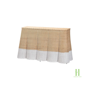 MEJOR PRECIO Mesa Consola de Ratán Hecha a Mano de Lujo, Mueble Decorativo de Mimbre Sostenible para Vestíbulo de Hotel y Decoración del Hogar - Product Image 6