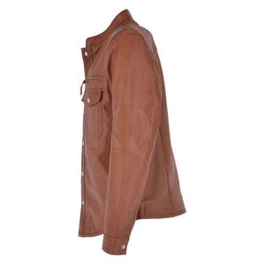 Camisas de cuero con estilo para hombre, material premium, tela suave, cómodas para la oficina y uso diario informal. - Product Image 2