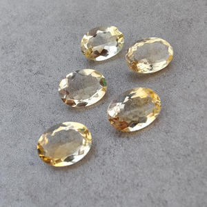 Piedra Preciosa Suelta de Citrino Natural Amarillo de Grado AAA+, Corte Facetado Ovalado, Calibrada, para Joyería - Product Image 5