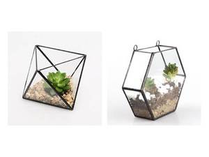 Terrario de Vidrio Ecológico con Diseño Geométrico para Decoración del Hogar, Maceta para Plantas Aéreas, Florero Moderno Colgante - Product Image 1