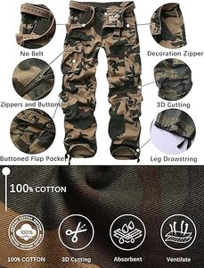 Breathable Men Tactical <b>Cargo</b> Outdoor <b>Pants</b> Multiple Pockets Waterproof <b>Working</b> <b>Cargo</b> <b>Pants</b> Hiking Bottomland Camouflage <b>Pants</b> - Product Image 4