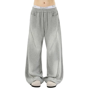 กางเกงวิ่งขายาวทรงถุงผ้าโพลีเอสเตอร์/ ผ้าฝ้ายย้อนยุคผู้ชายเอวยางยืดระบายอากาศได้ดี2026 - Product Image 1