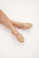 Chaussons de gymnastique rythmique pour femmes, demi-semelles en mousse rembourrée, semelle extérieure en peau de mouton microfibre, durables, grandes tailles, demi-chaussettes, chaussures de danse