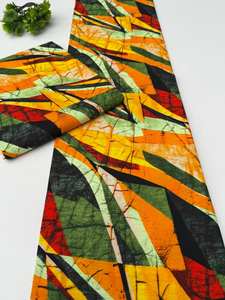 Premium Nigerian African Wax Print Ankara 100% Cotton Fabric Vibrant Design for Fashion Apparel South Africa - Product Image 5